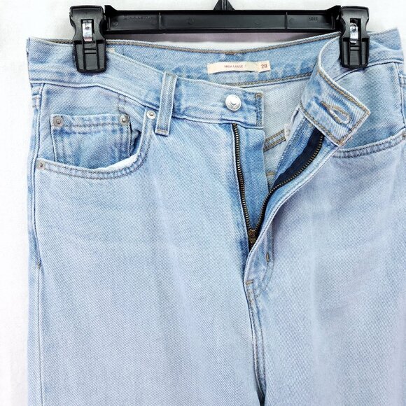 Levi's Premium Jeans Baggy High Loose Women 28x30 Denim Light Wash - Picture 6 of 13